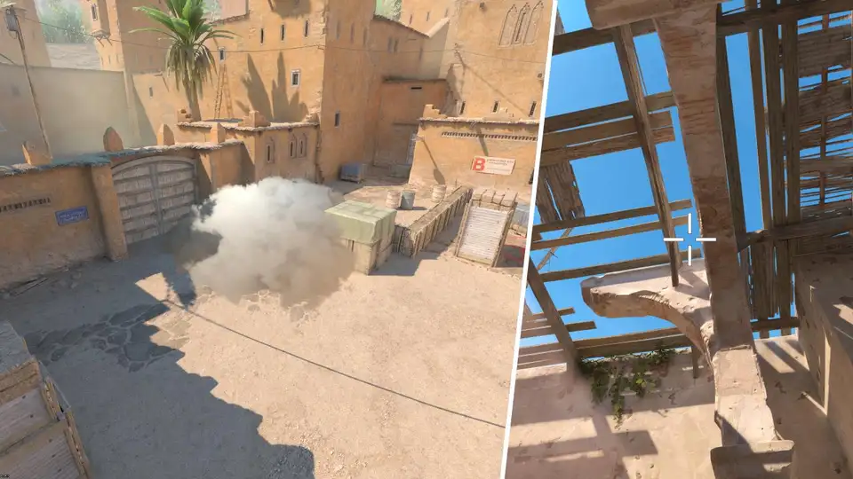 Dust 2 B Site from Upper Tunnels Flashbang - CSNADES.gg Counter-Strike ...